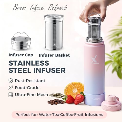 Tea Infuser Water Bottle 22 Oz