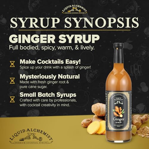 Ginger Syrup for Cocktails (25.4 Fl Oz)