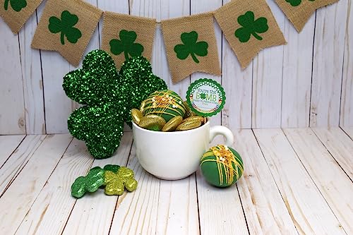 You're The Bomb Shamrock Themed Happy St. Patrick's Day Hot Cocoa Bomb Packaging Sticker Labels