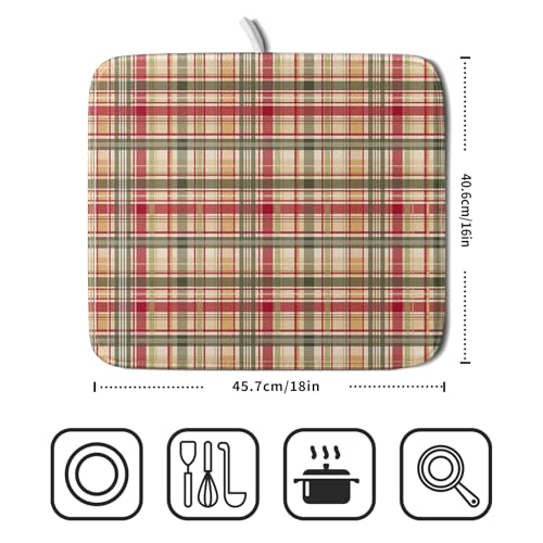 Autumn Decorative Dish Drying Mat