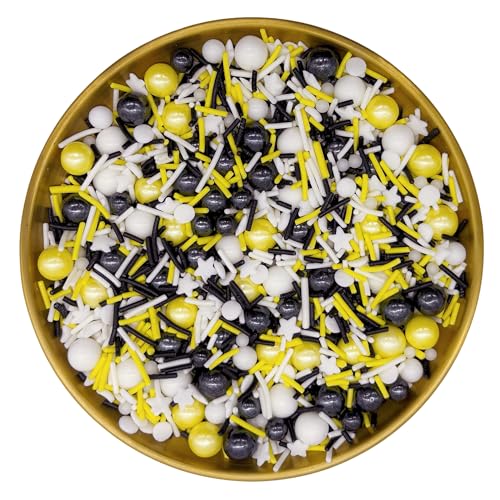 Bumble Bee Themed Sprinkles Mixed Style Edible Cake Decorations Cupcake Toppers Cookie Perfect for Cakes