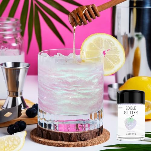 Iridescent Edible Glitter for Drinks