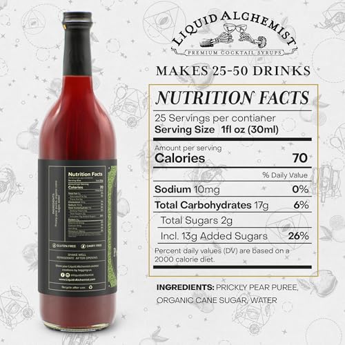 Prickly Pear Syrup for Cocktails (25.4 Fl Oz)