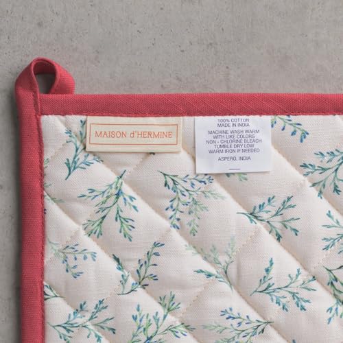 100% Cotton Oven Mitt & Pot Holder Set