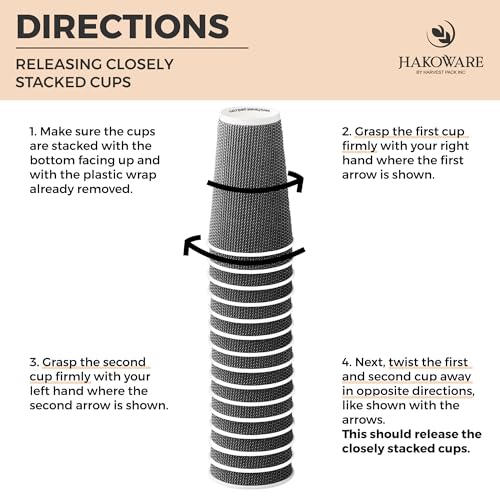 16 oz Disposable Paper Coffee Cups with Lids Insulated Double (85 Count)