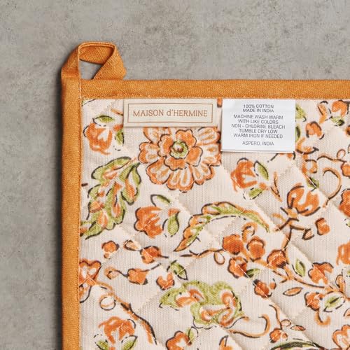 100% Cotton Oven Mitt & Pot Holder Set (2 Count)