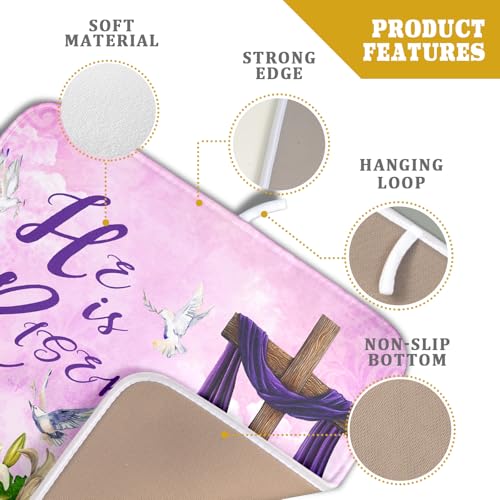 Easter Purple Dish Drying Mat