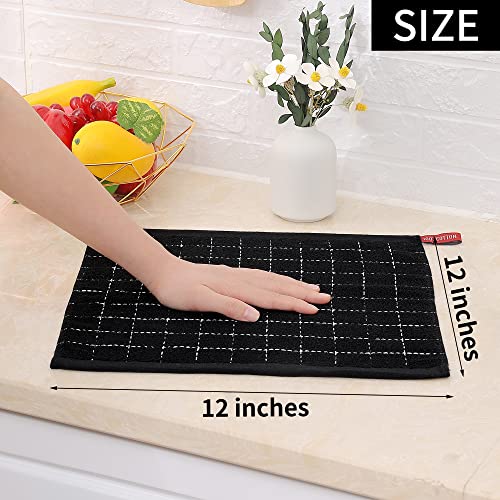 100% Cotton Terry Kitchen Dish Cloths (6 Count)