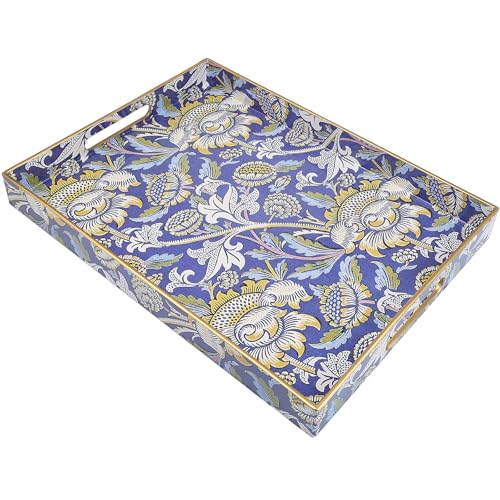 Rectangle Plastic Serving Tray with Handles