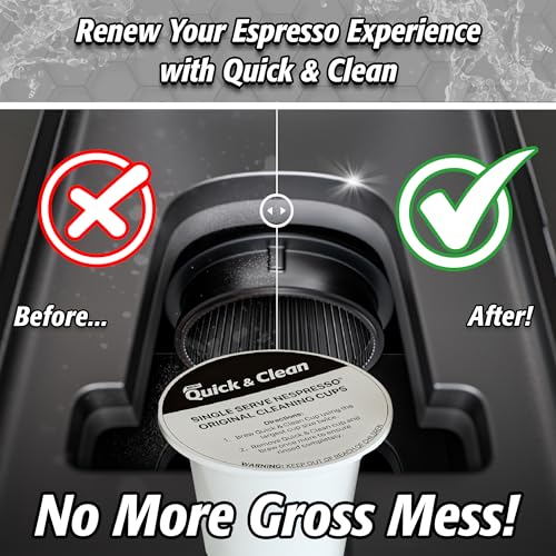 16 Pack Cleaning Pods Compatible with Nespresso Original Single Serve Espresso Machines (16 Count)