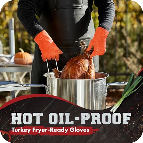 XL Silicone Smoker BBQ Gloves
