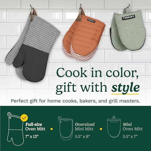 Cuisinart Chambray Kitchen Oven Mitts (2 Count)