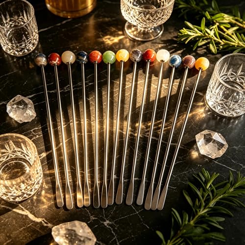 6 Pcs 7.5'' Metal Stir Sticks