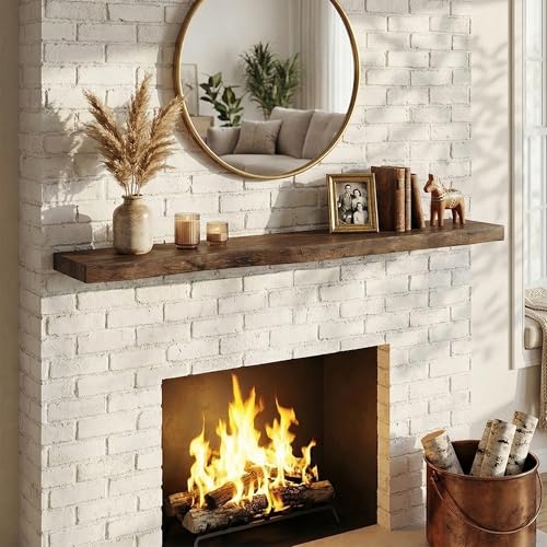 Wood Floating Shelves Live Edge 72” Set of 1