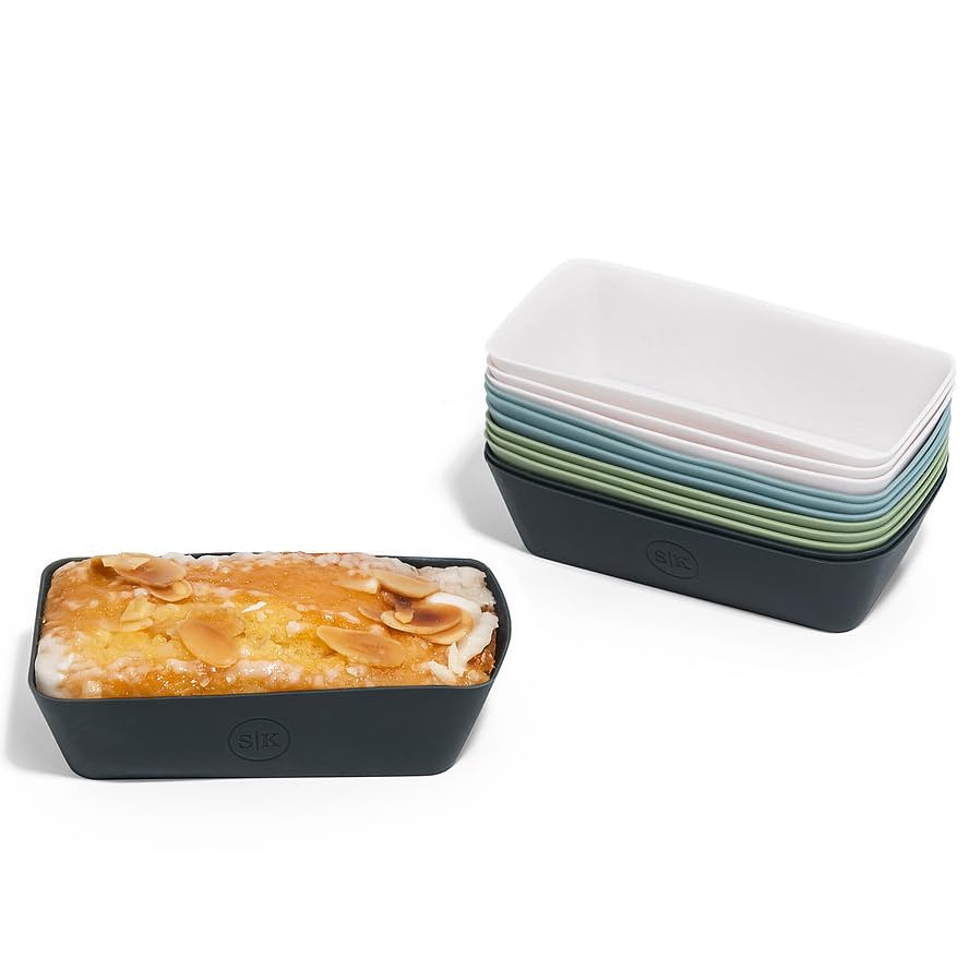 Silicone Individual Mini Loaf Pans (12 Count)