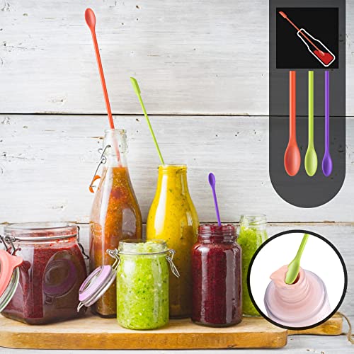 BPA Free Heat Resistant Silicone Spatula Set Kitchen Utensils for Baking Cooking Mixing Non Stick Cookware Food Grade Dishwasher Safe (9 Count)