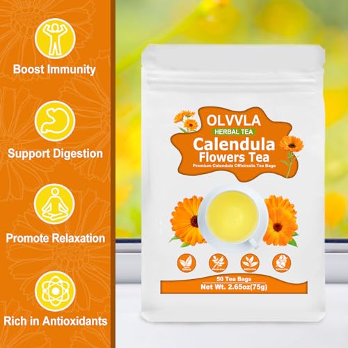 Calendula Flowers Tea Bags (50 Count)