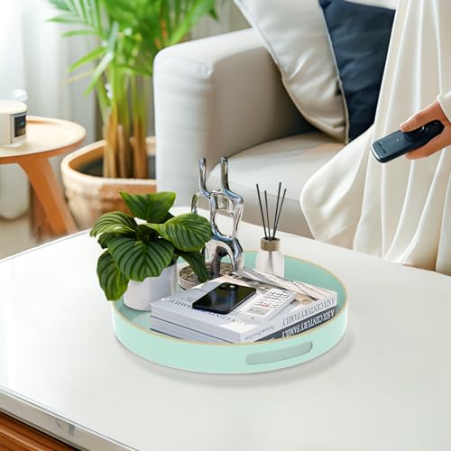 13" Mint Green Decorative Tray