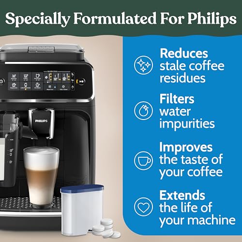 Cleaning Tablets & Filters Compatible with Philips Espresso (16 Count)