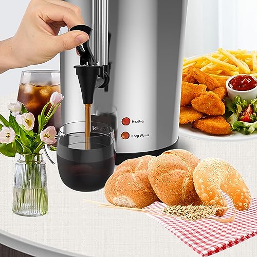 Commercial Stainless Steel Coffee Urn 110 Cup 16L Coffee Maker (110 Count)