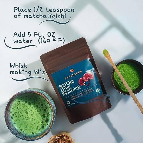 Matcha Green Tea Powder and Reishi Mushroom. 2.12 OZ (2.12 Ounce)