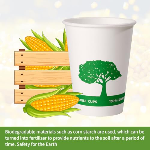 270 Pack Compostable Paper Cups (270 Count)