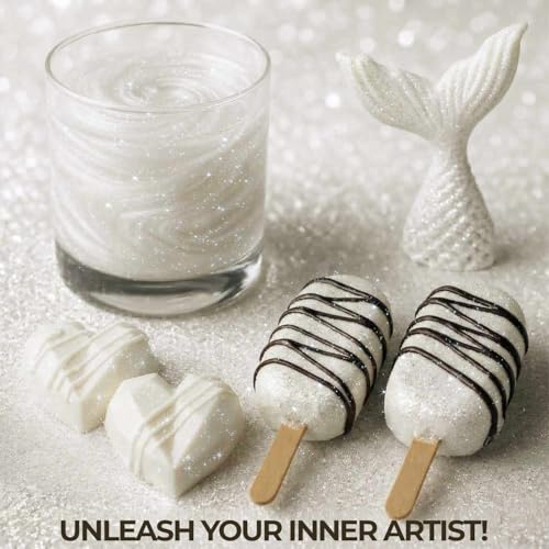 Bulk 20g White Edible Glitter for Drinks
