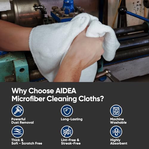 White Microfiber Cleaning Cloth 100PK (100 Count)