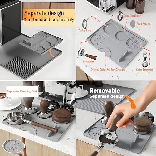 Silicone Coffee Mat for Ninja Luxe Espresso Machine ES601&S701 and Most Home Espresso Machines