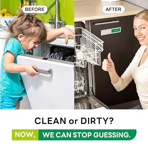 KitchenTour Dishwasher Magnet Clean Dirty Sign