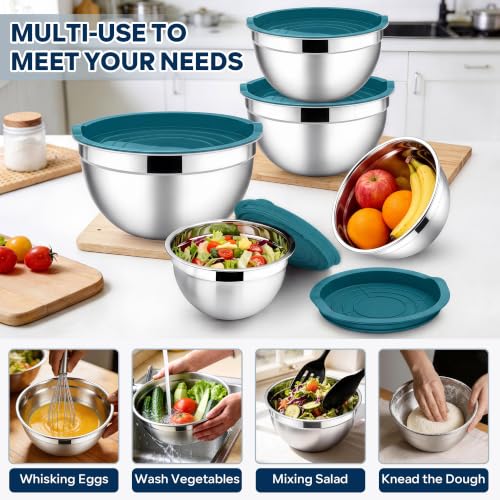 Mixing Bowls with Lids Set (5 Count)