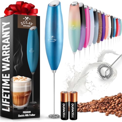 Zulay Powerful Milk Frother for Coffee with Upgraded Titanium Motor