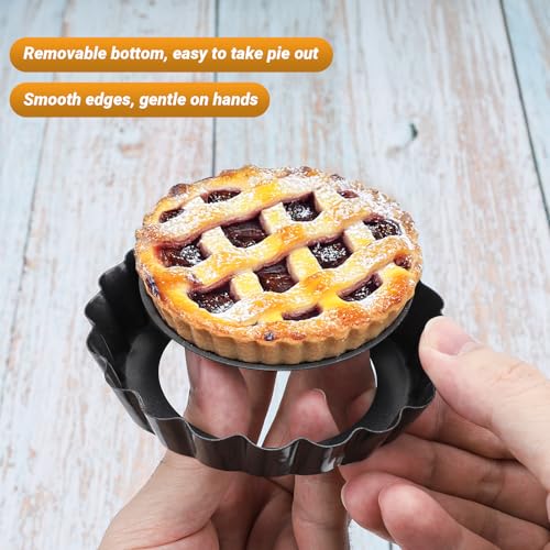 4 Inch Mini Quiche Pan Set of 6 (6 Count)