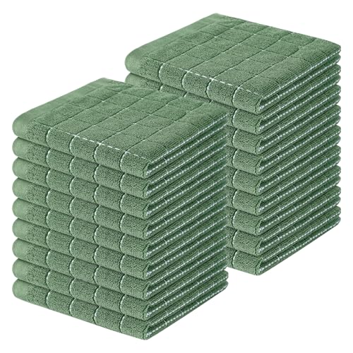 100% Cotton Terry Kitchen Dish Cloths (18 Count)