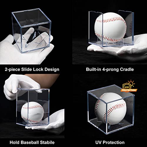 8 Pack Baseball Display Cases (8 Count)