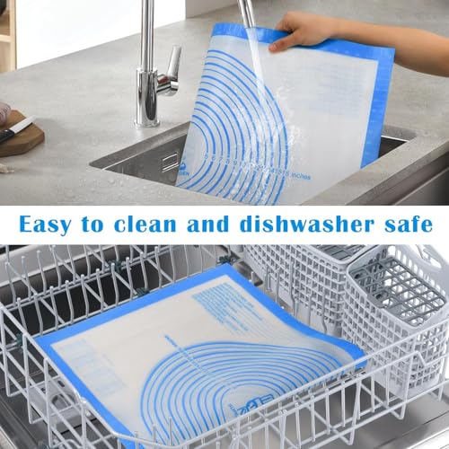 Nonstick Silicone Pastry Mat Extra Large with Measurements Dough Baking Mat