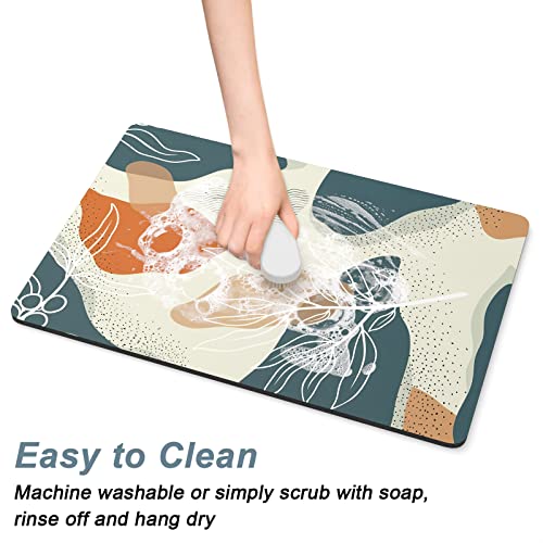Coffee Mat 16" x 24" Cute Boho Theme Coffee Bar Mats for Espresso Machine Station Accessories and Organizer