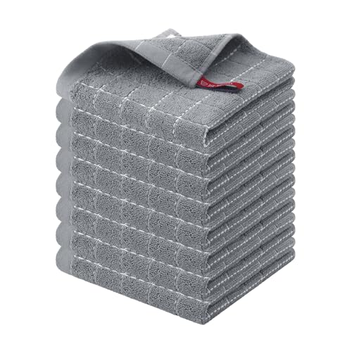 100% Cotton Terry Kitchen Dish Cloths (8 Count)