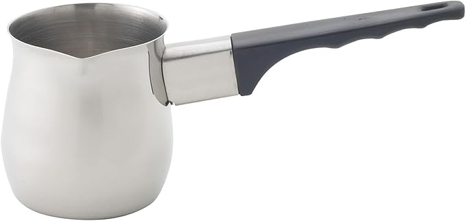 Fino Turkish Warmer Coffee Pot, Professional Quality 18/8 Stainless Steel, 6-Ounce Capacity, For Turkish Coffee, Hot Chocolate, Sauces, Everyday Meals, And Holiday Entertaining
