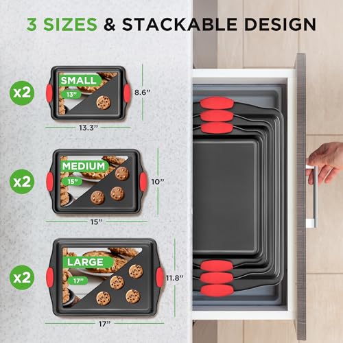 Nonstick Baking Pans Set (6 Count)
