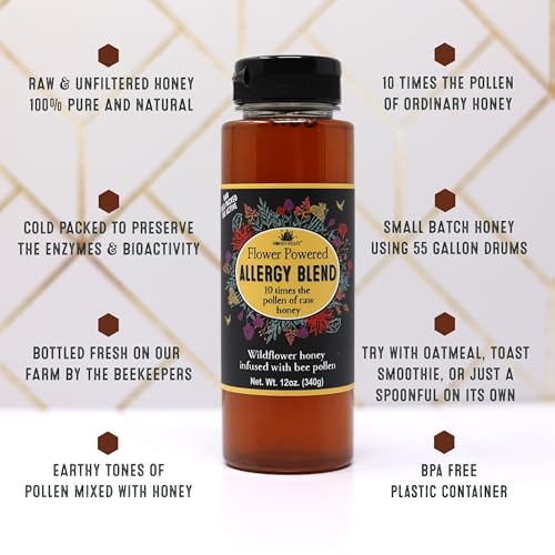 Flower Powered Allergy Blend 10X Honey (12 Fl Oz)
