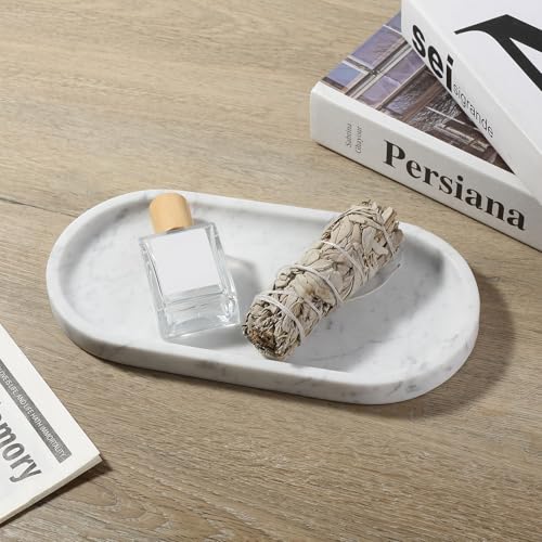 Natural White Marble Tray for Home Decor