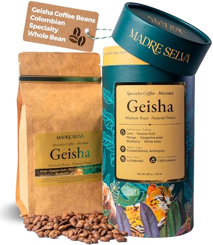 Geisha Coffee Beans Single Origin Colombian Medium Roast 8.8oz (8.8185 Ounce)