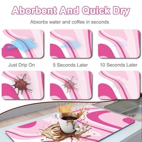 Absorbent Dish Drying Mat for Kitchen Counter