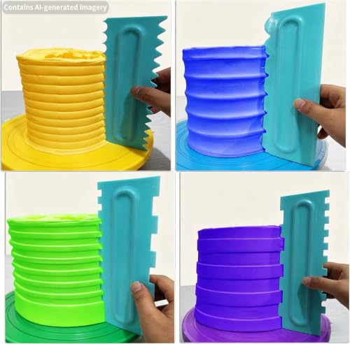 Cake Scraper set of 8 Pack Cake Edge Tools (8 Count)