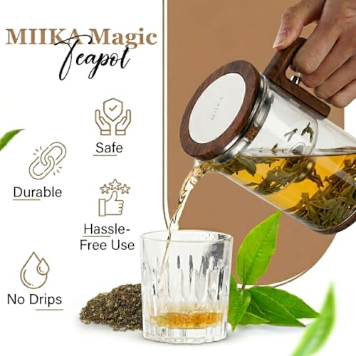 Magic Glass Tea Pot with Infuser for Loose Tea