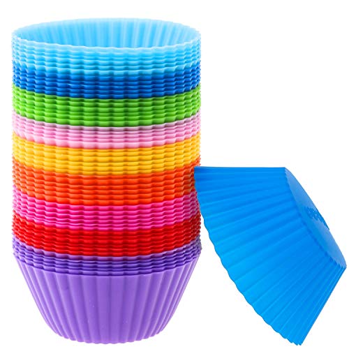 54 Pack Silicone Muffin Cups (54 Count)