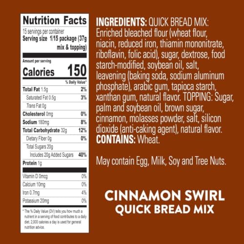 Cinnamon Swirl Quick Bread Mix (234 Ounce)