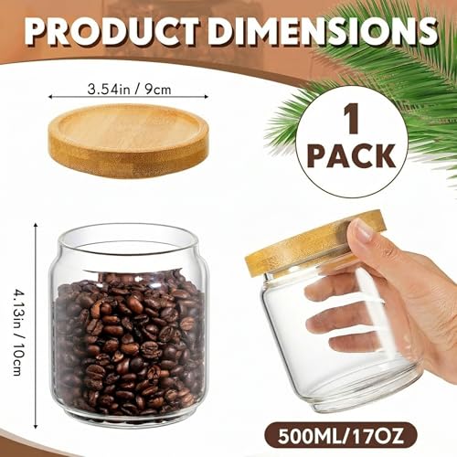 1 Pack Glass Containers Canister Set
