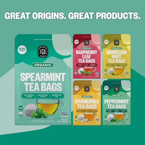 Organic Spearmint Leaf Tea (100 Count)